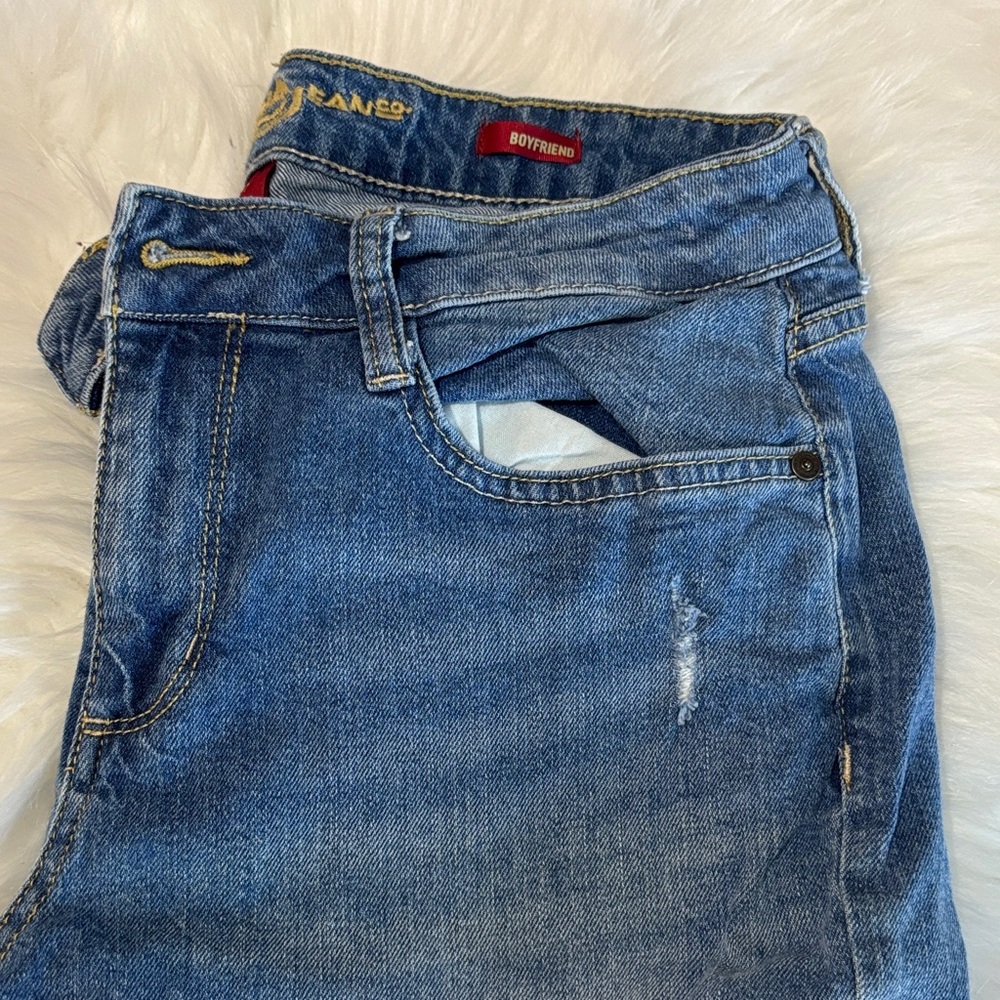 Blue Denim Boyfriend Jeans